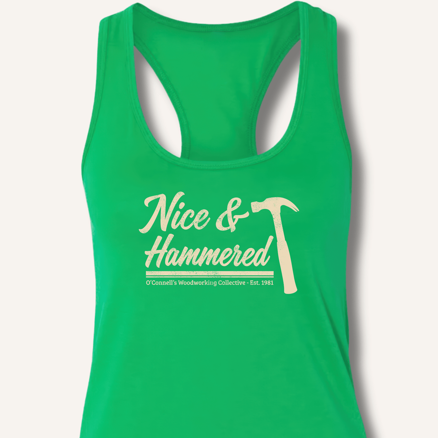 Nice & Hammered Racerback Tank - Sip & Shirt
