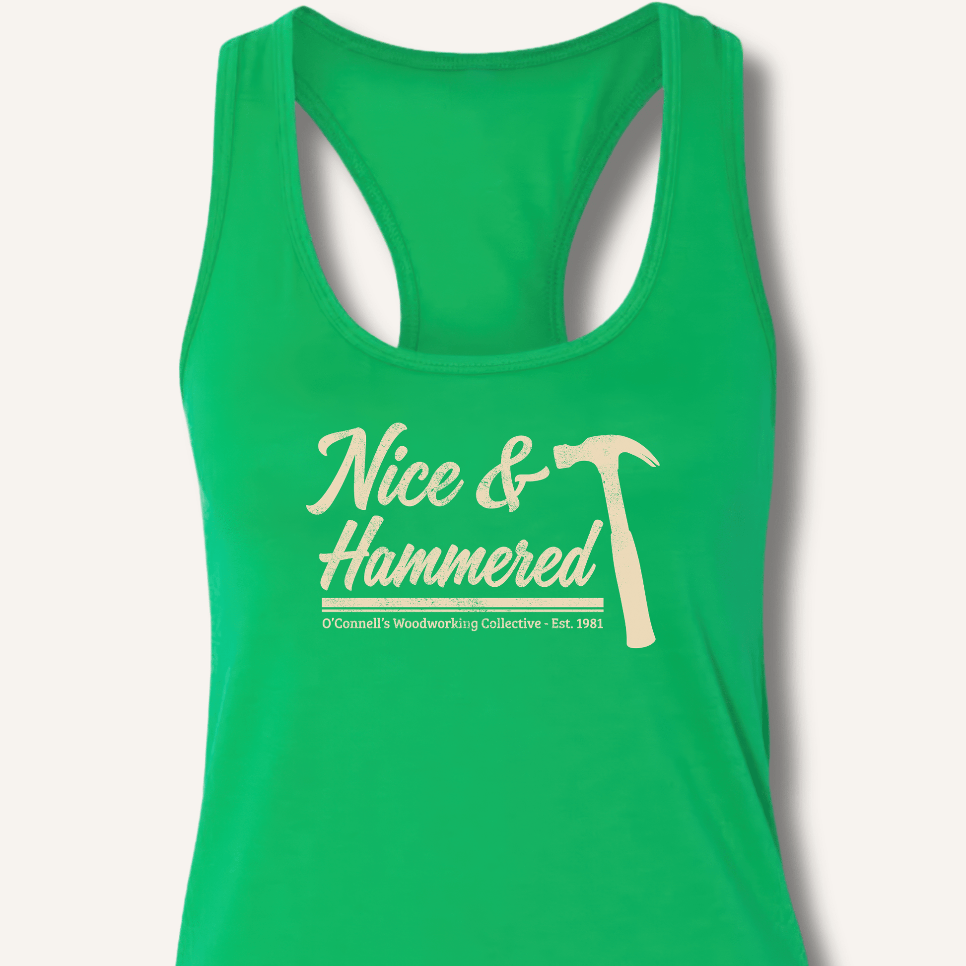 Nice & Hammered Racerback Tank - Sip & Shirt