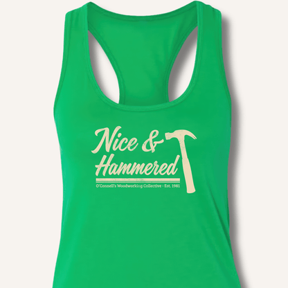 Nice & Hammered Racerback Tank - Sip & Shirt