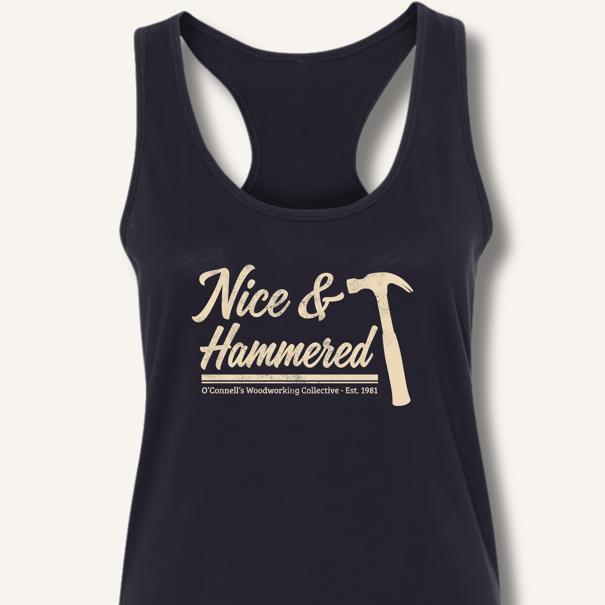 Nice & Hammered Racerback Tank - Sip & Shirt