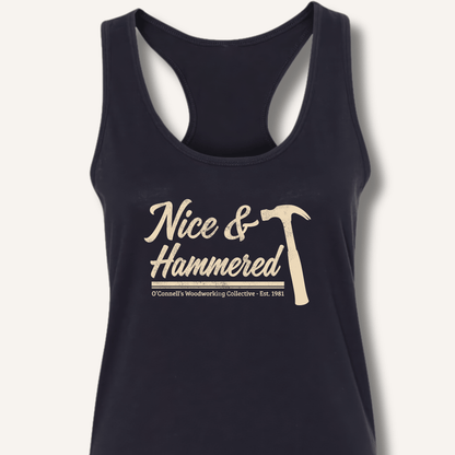 Nice & Hammered Racerback Tank - Sip & Shirt