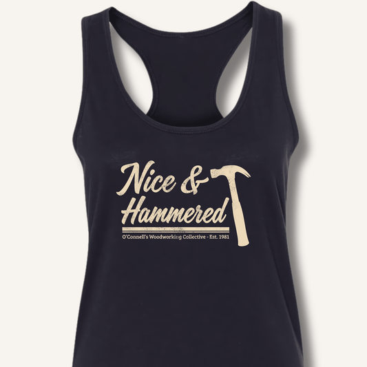 Nice & Hammered Racerback Tank - Sip & Shirt