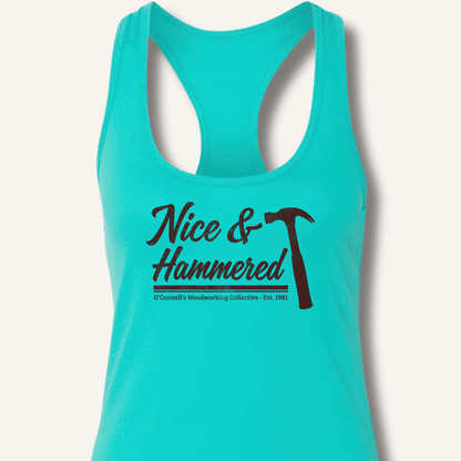 Nice & Hammered Racerback Tank - Sip & Shirt