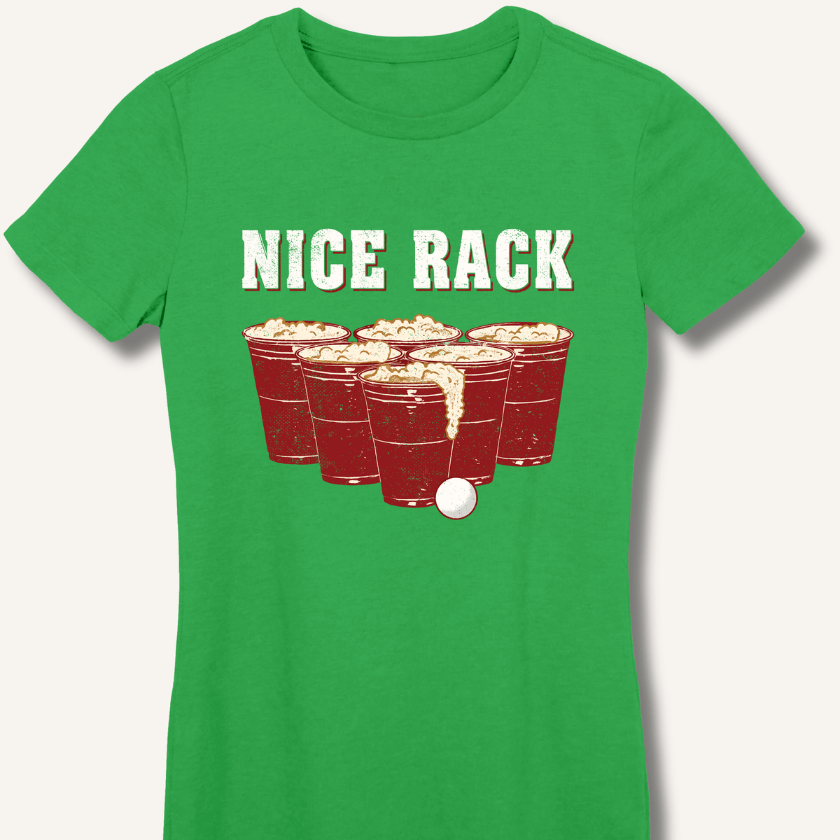 Nice Rack Women's Fitted T-Shirt - Sip & Shirt