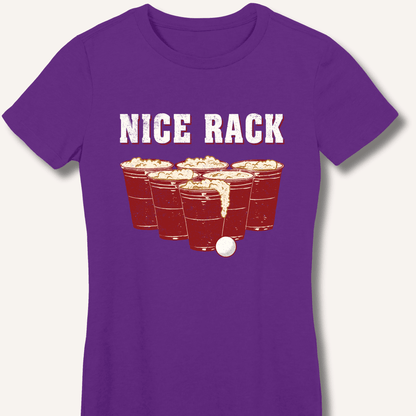 Nice Rack Women's Fitted T-Shirt - Sip & Shirt