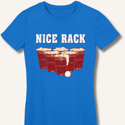Nice Rack Women's Fitted T-Shirt - Sip & Shirt