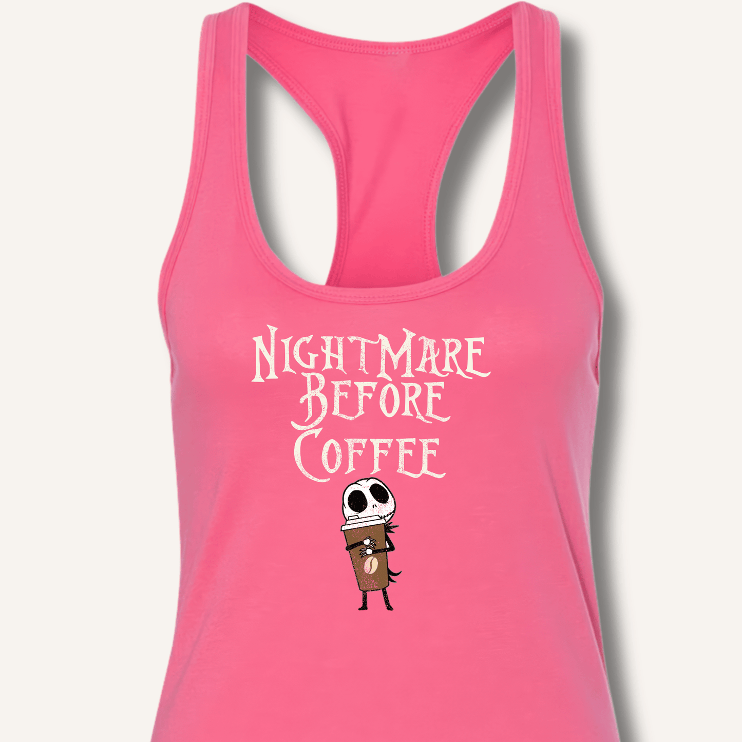 Nightmare Before Coffee Racerback Tank - Sip & Shirt