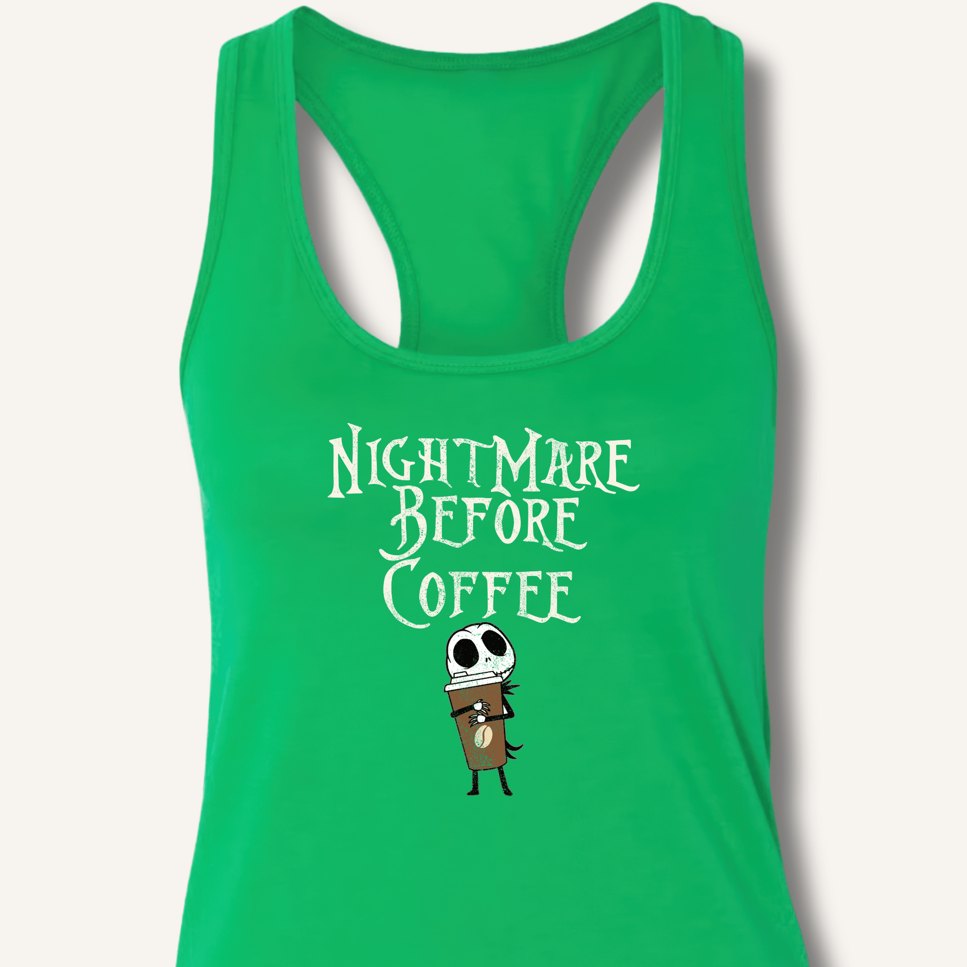 Nightmare Before Coffee Racerback Tank - Sip & Shirt
