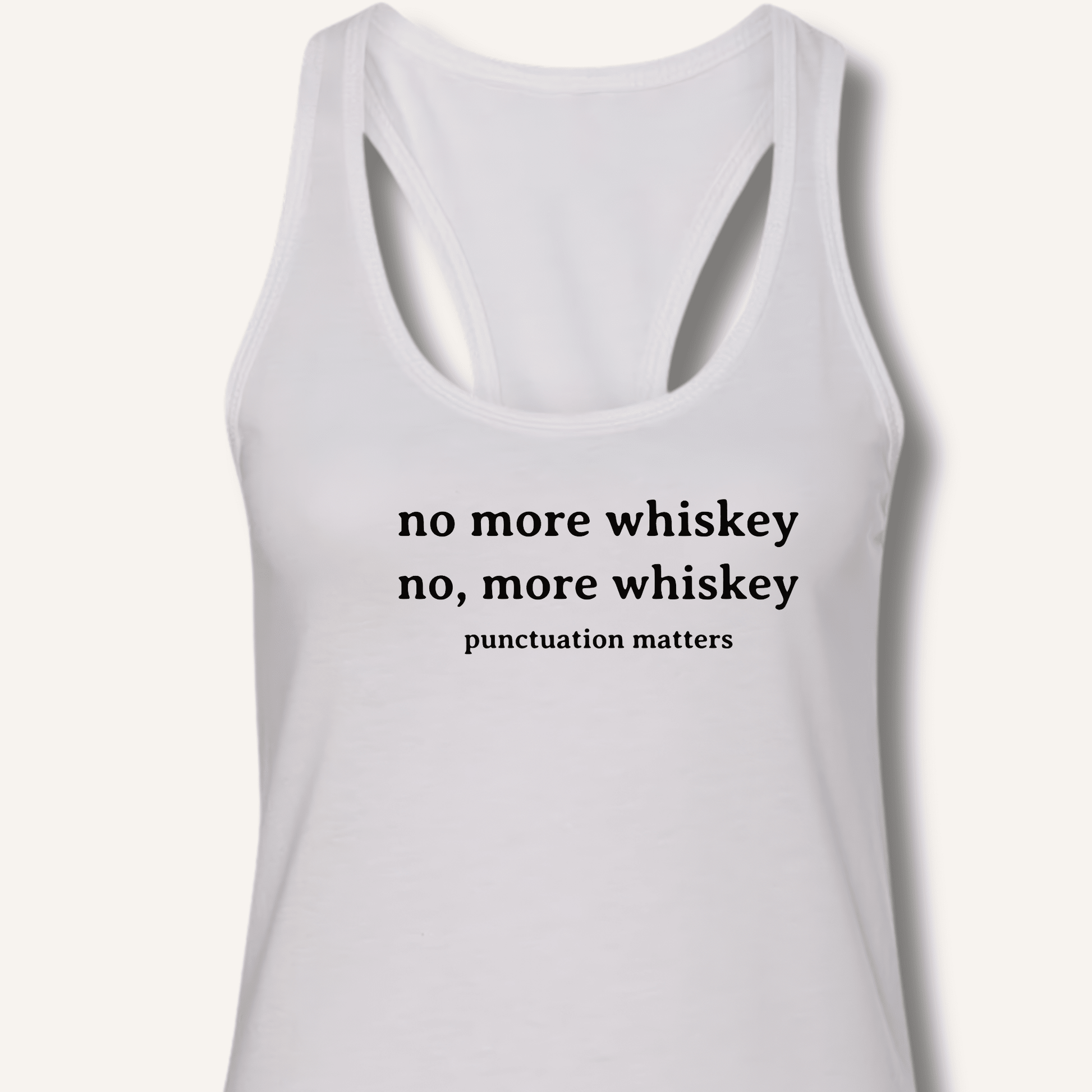 No More Whiskey Racerback Tank - Sip & Shirt
