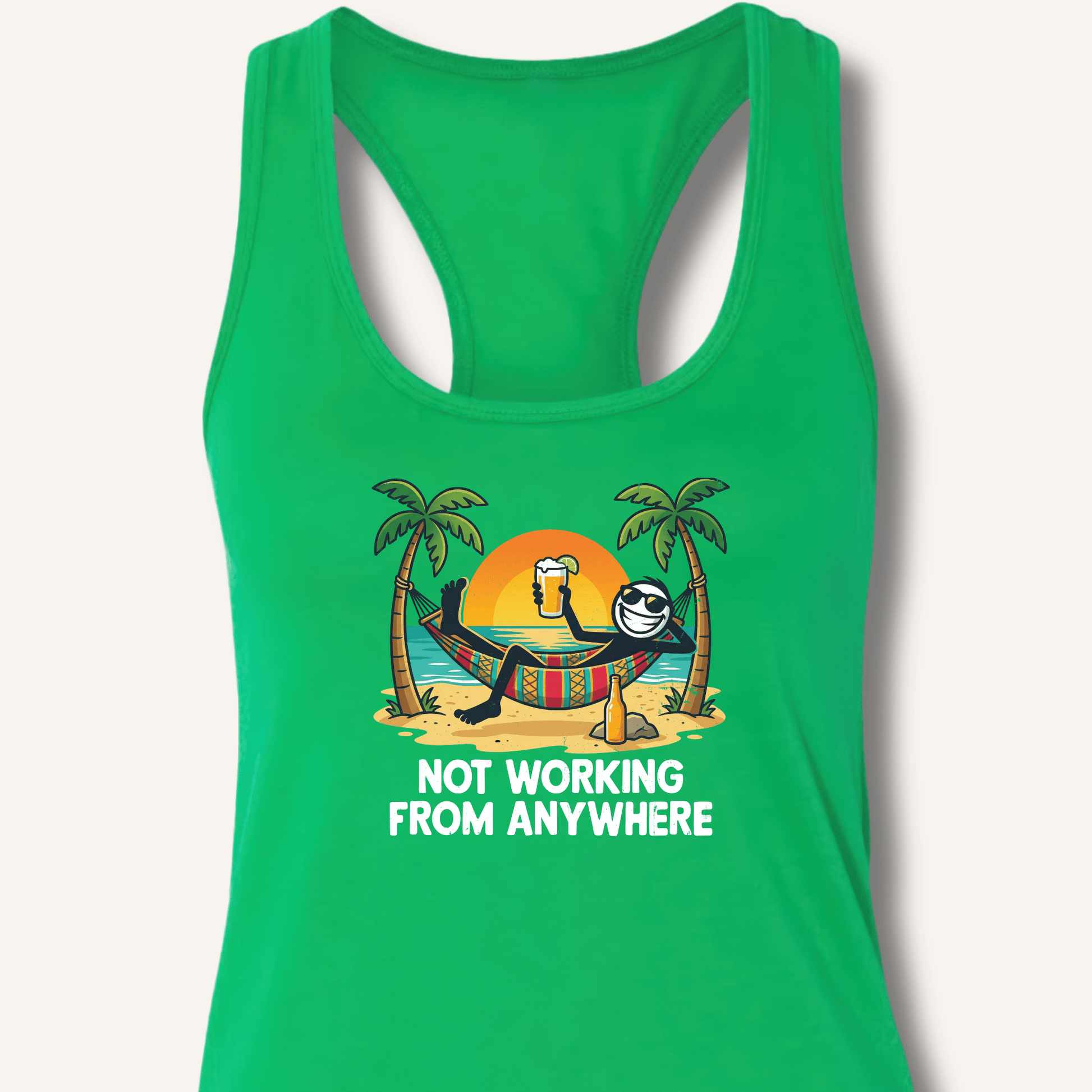 Not Working From Anywhere Racerback Tank - Sip & Shirt