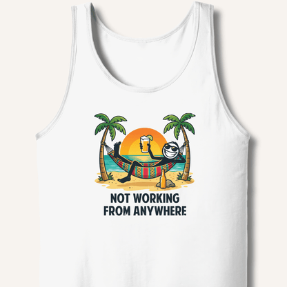 Not Working From Anywhere Tank - Sip & Shirt
