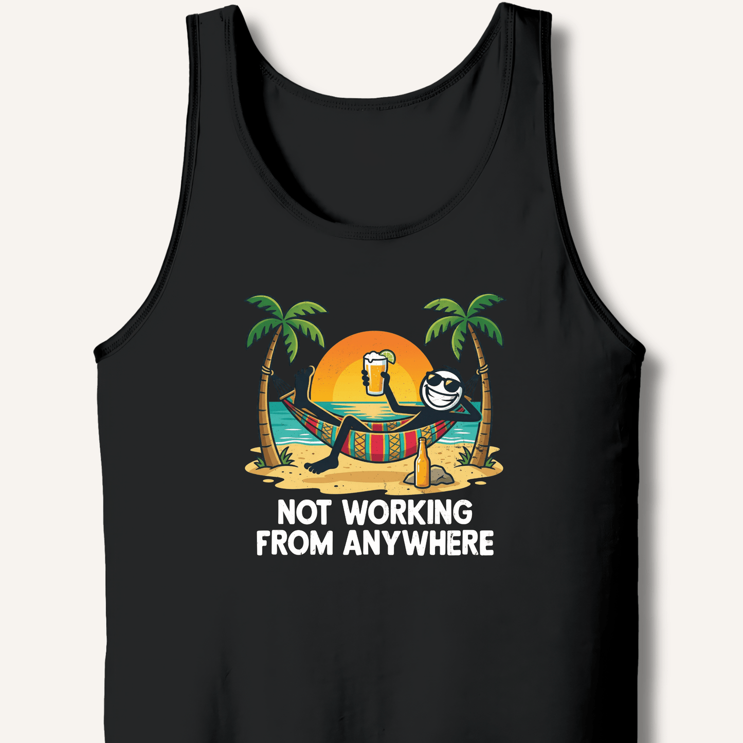Not Working From Anywhere Tank - Sip & Shirt