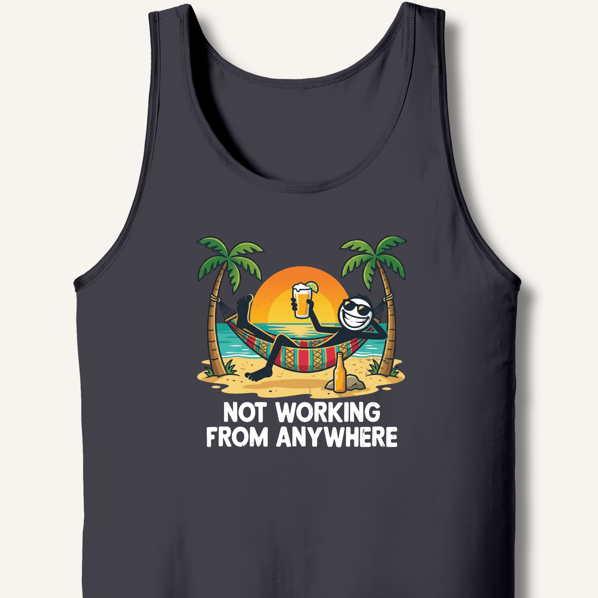 Not Working From Anywhere Tank - Sip & Shirt