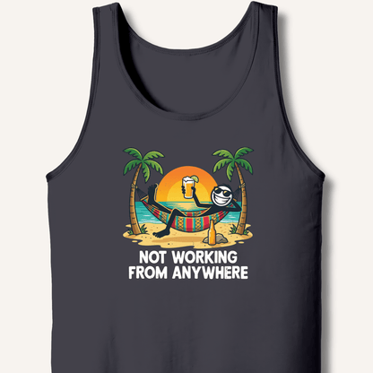 Not Working From Anywhere Tank - Sip & Shirt
