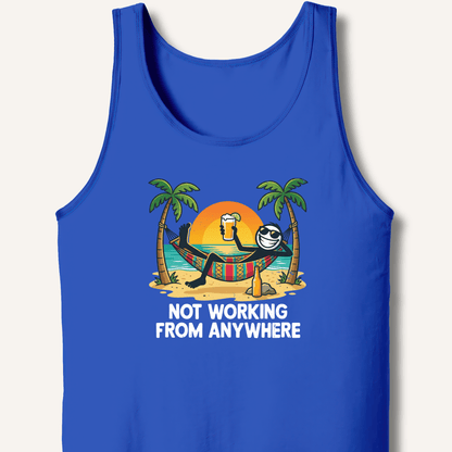 Not Working From Anywhere Tank - Sip & Shirt