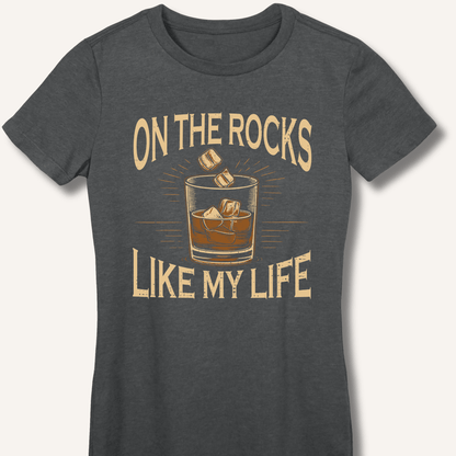 On The Rocks Fitted T-Shirt - Sip & Shirt