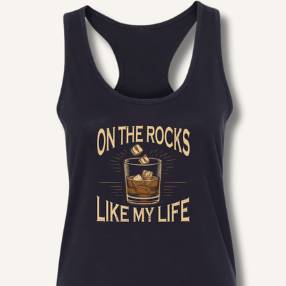 On The Rocks Racerback Tank - Sip & Shirt