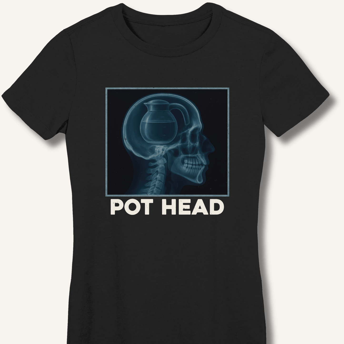Pot Head X - Ray Fitted T-Shirt - Sip & Shirt