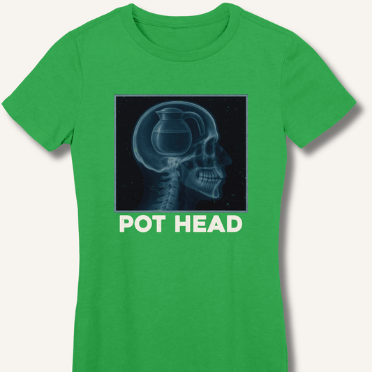 Pot Head X - Ray Fitted T-Shirt - Sip & Shirt