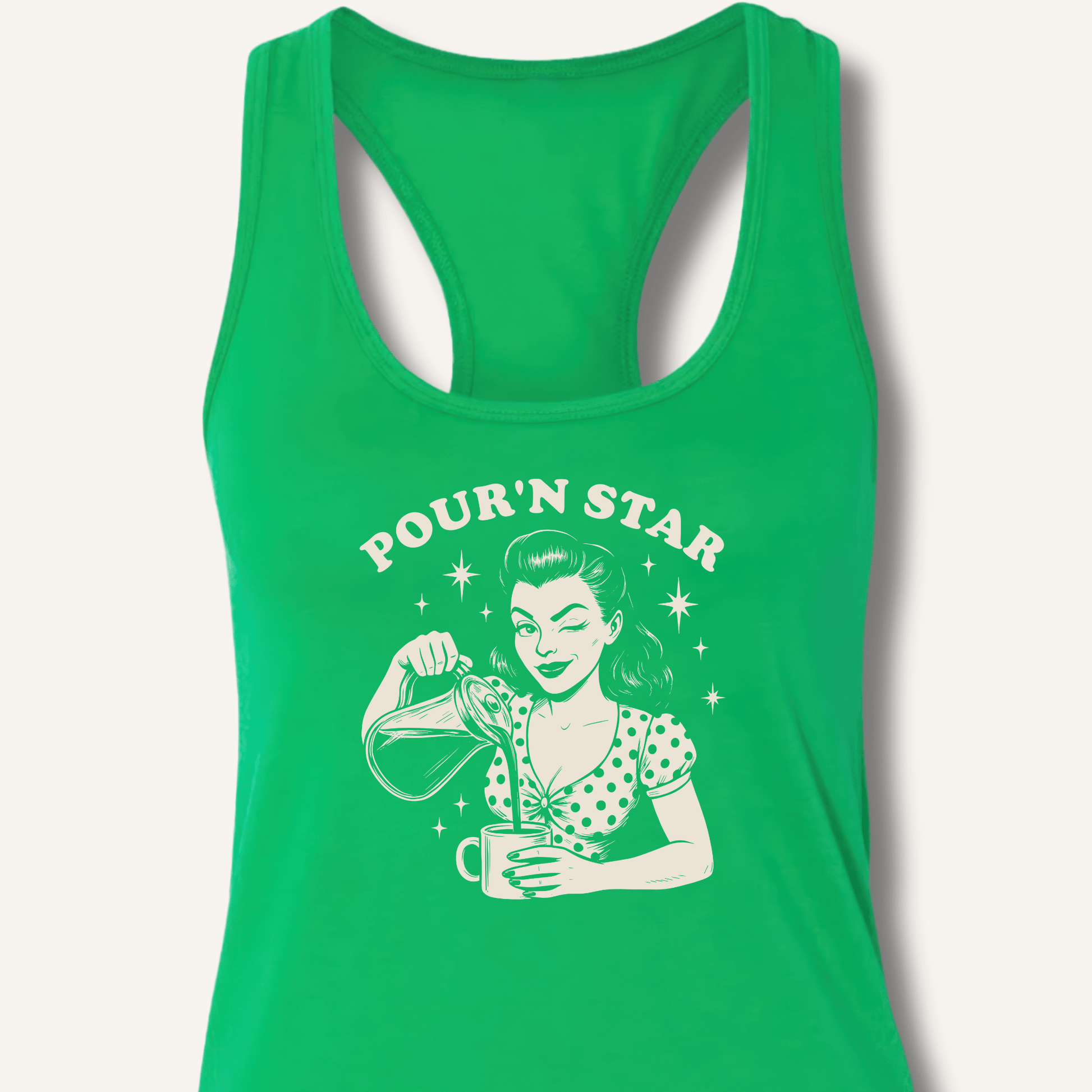 Pour'n Star Racerback Tank - Sip & Shirt