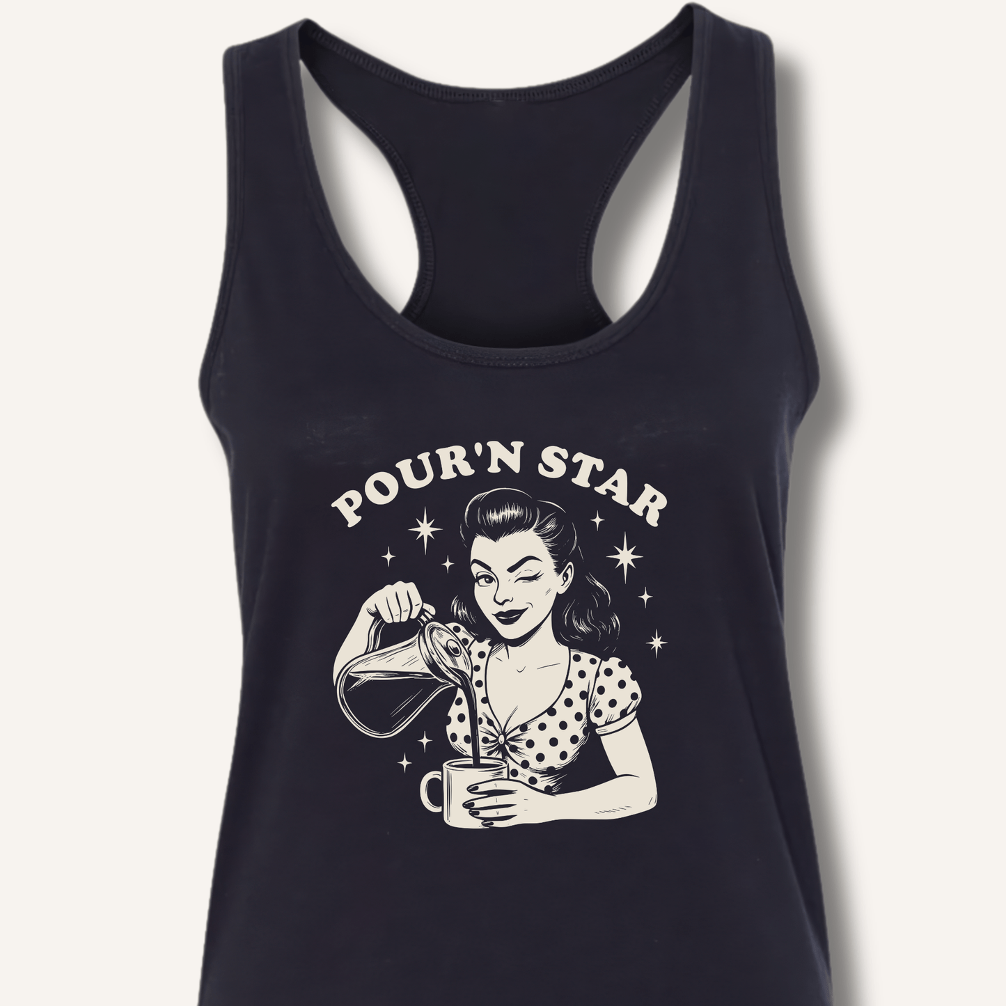 Pour'n Star Racerback Tank - Sip & Shirt