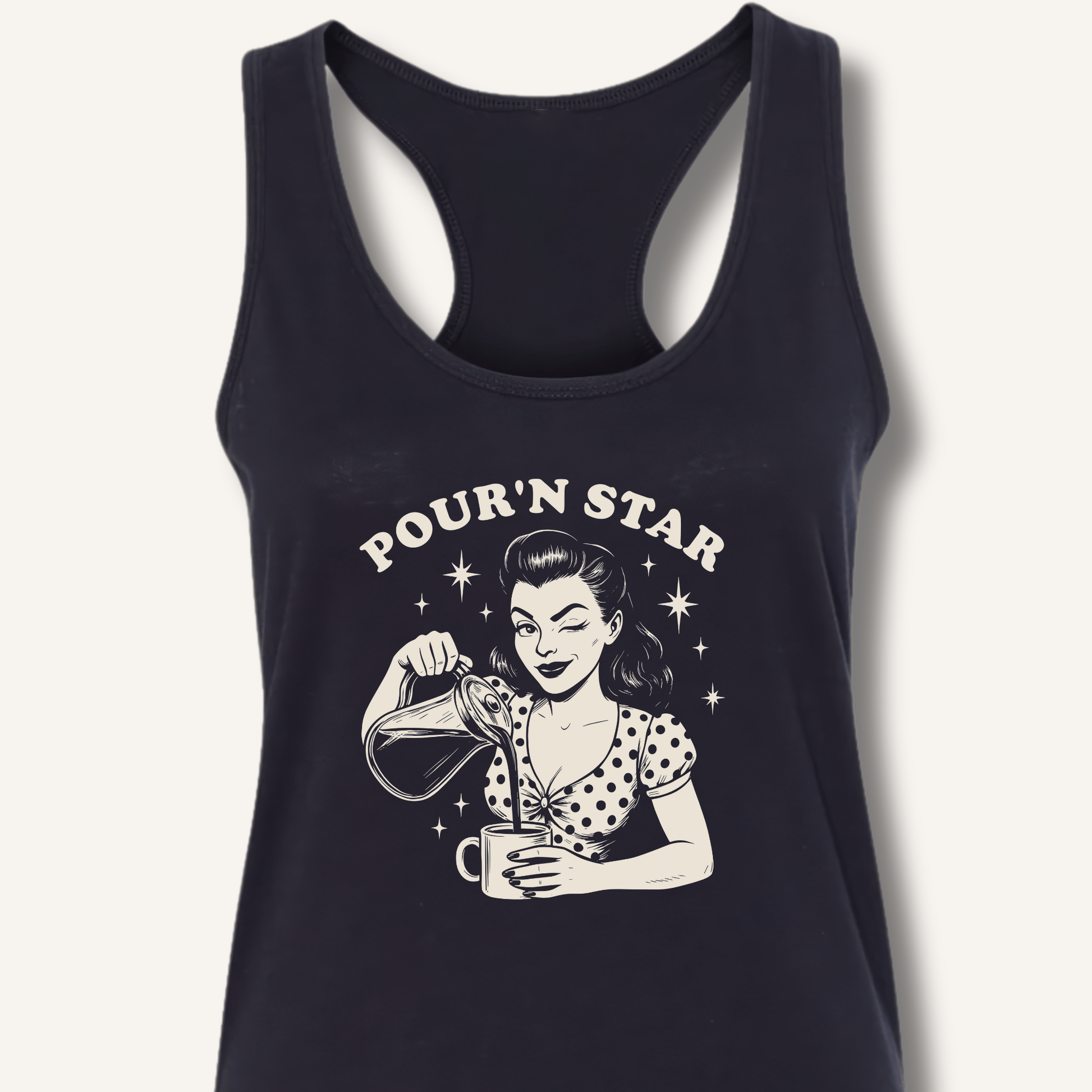 Pour'n Star Racerback Tank - Sip & Shirt