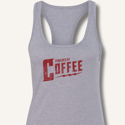 Powered By Coffee Racerback Tank - Sip & Shirt