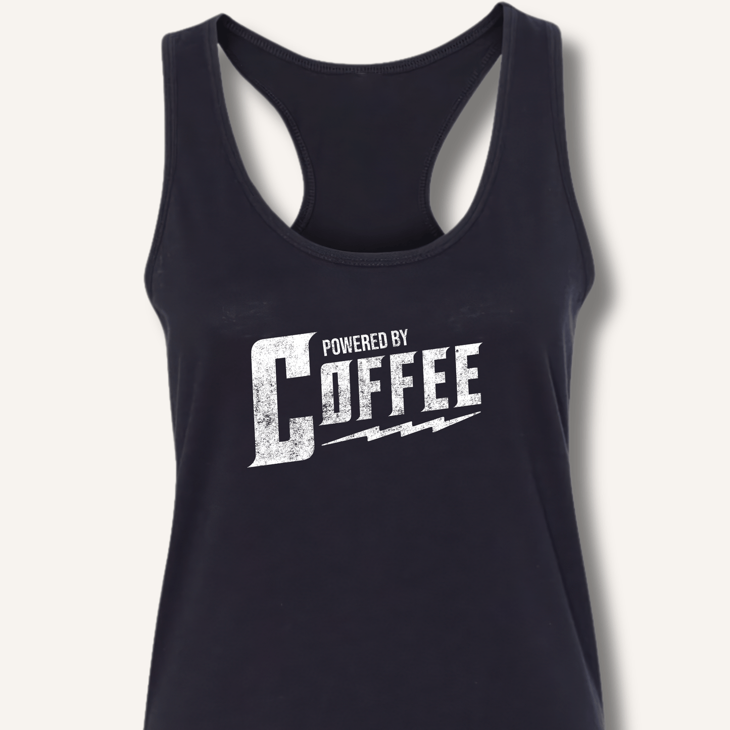 Powered By Coffee Racerback Tank - Sip & Shirt