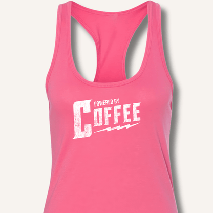 Powered By Coffee Racerback Tank - Sip & Shirt