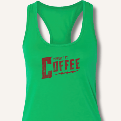 Powered By Coffee Racerback Tank - Sip & Shirt