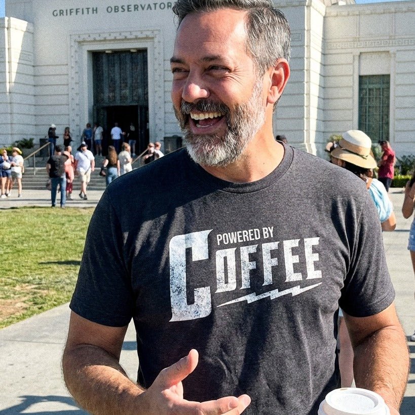 Powered By Coffee T-Shirt - Sip & Shirt