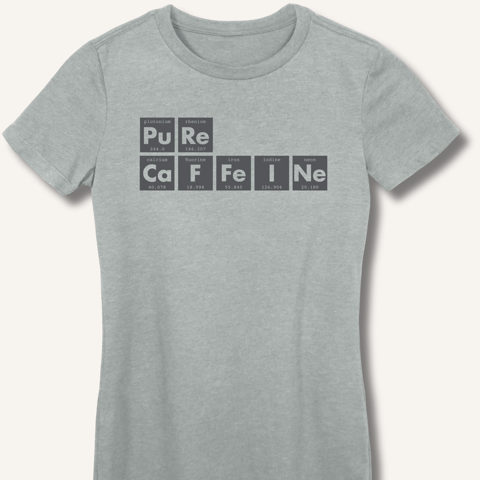 Pure Caffeine Fitted T-Shirt - Sip & Shirt