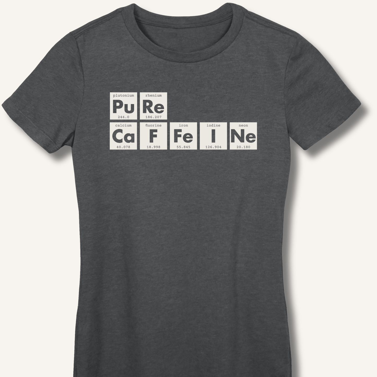 Pure Caffeine Fitted T-Shirt - Sip & Shirt