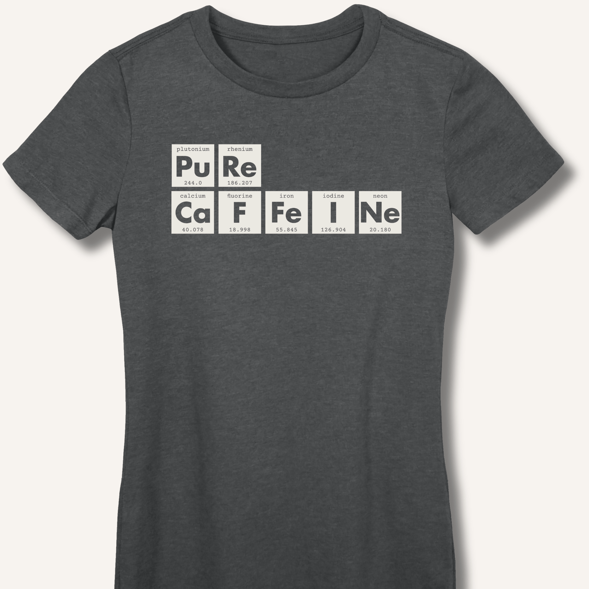Pure Caffeine Fitted T-Shirt - Sip & Shirt