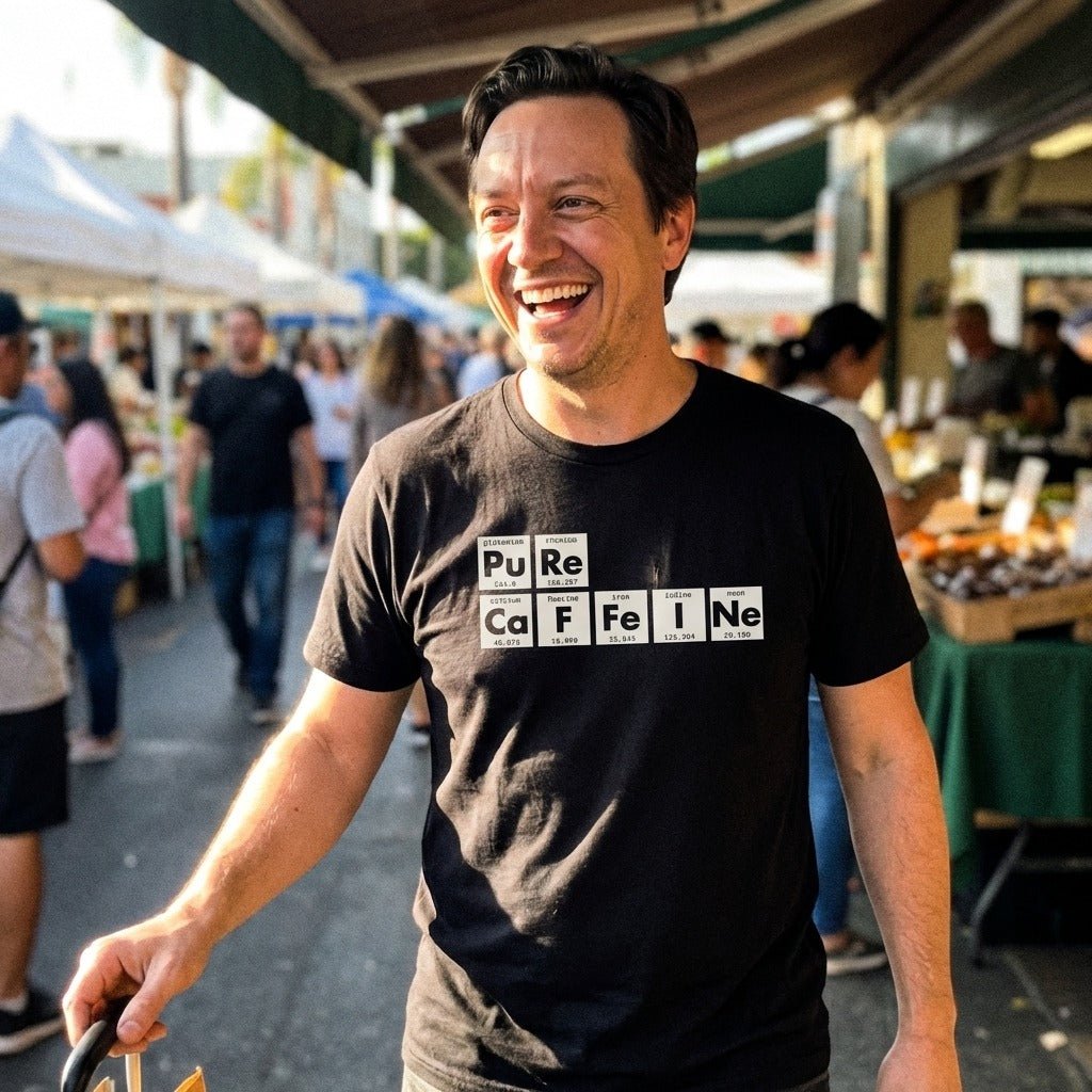 Pure Caffeine T-Shirt - Sip & Shirt
