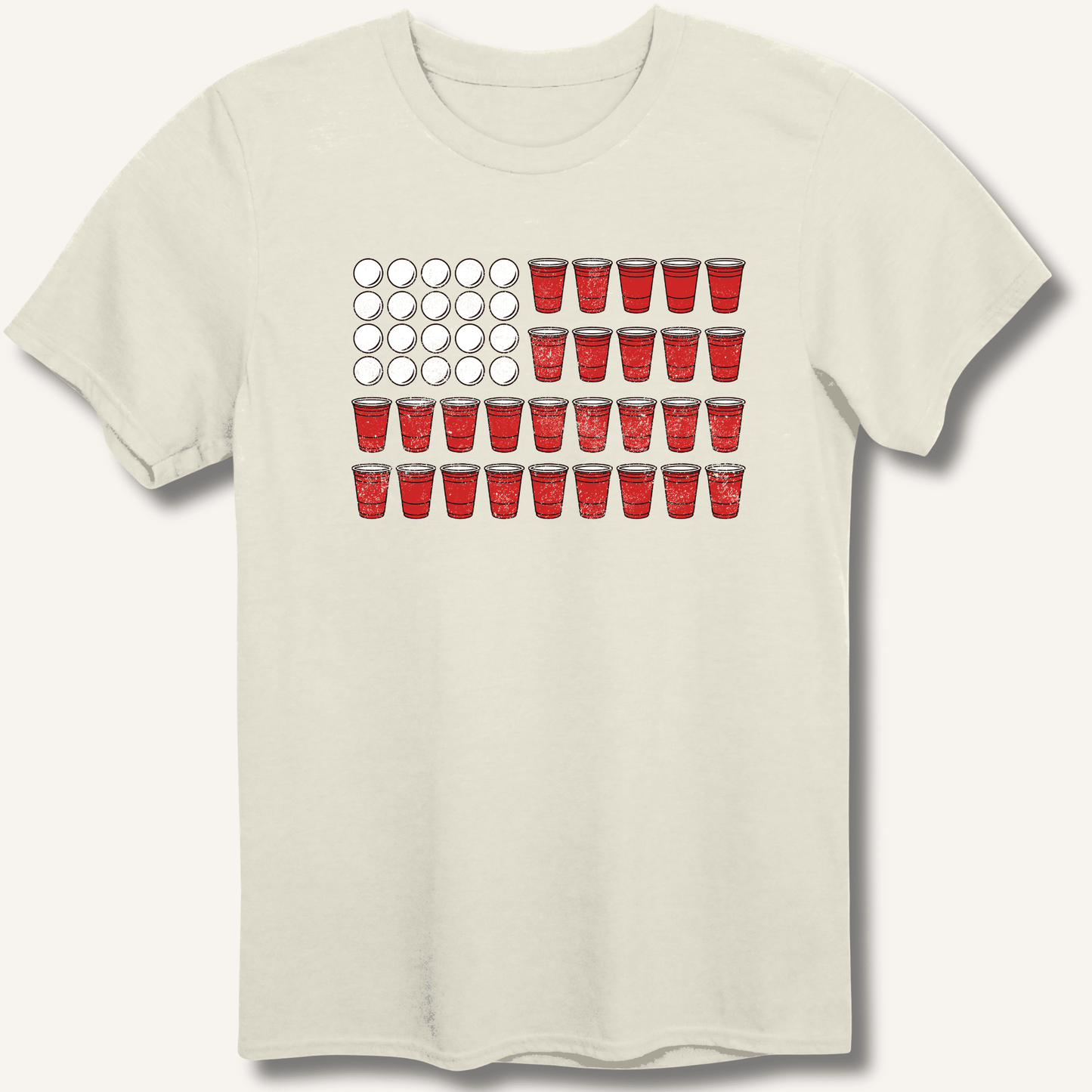 Red Cup Flag T-Shirt - Sip & Shirt