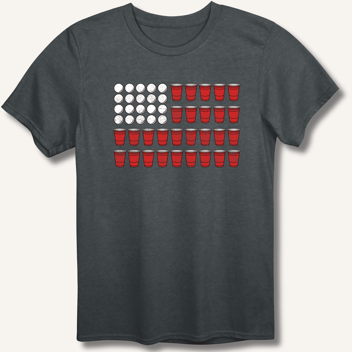 Red Cup Flag T-Shirt - Sip & Shirt