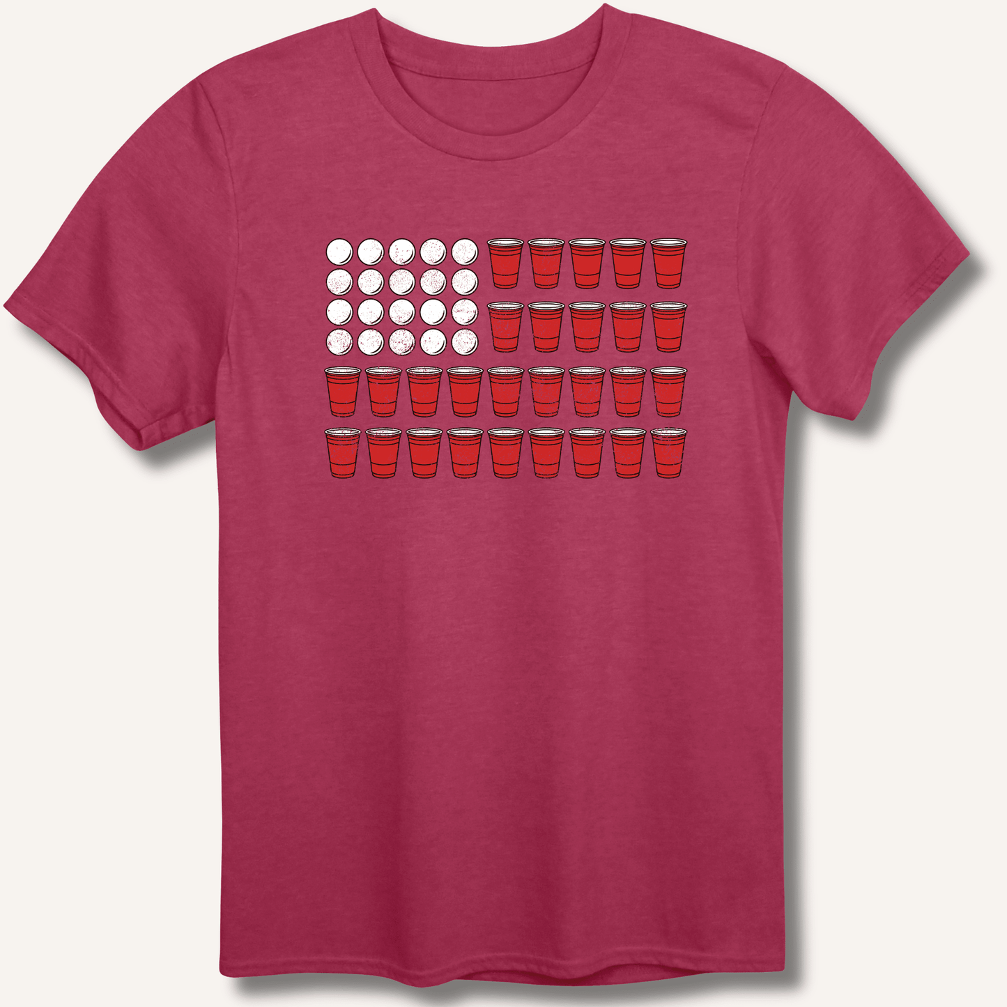 Red Cup Flag T-Shirt - Sip & Shirt