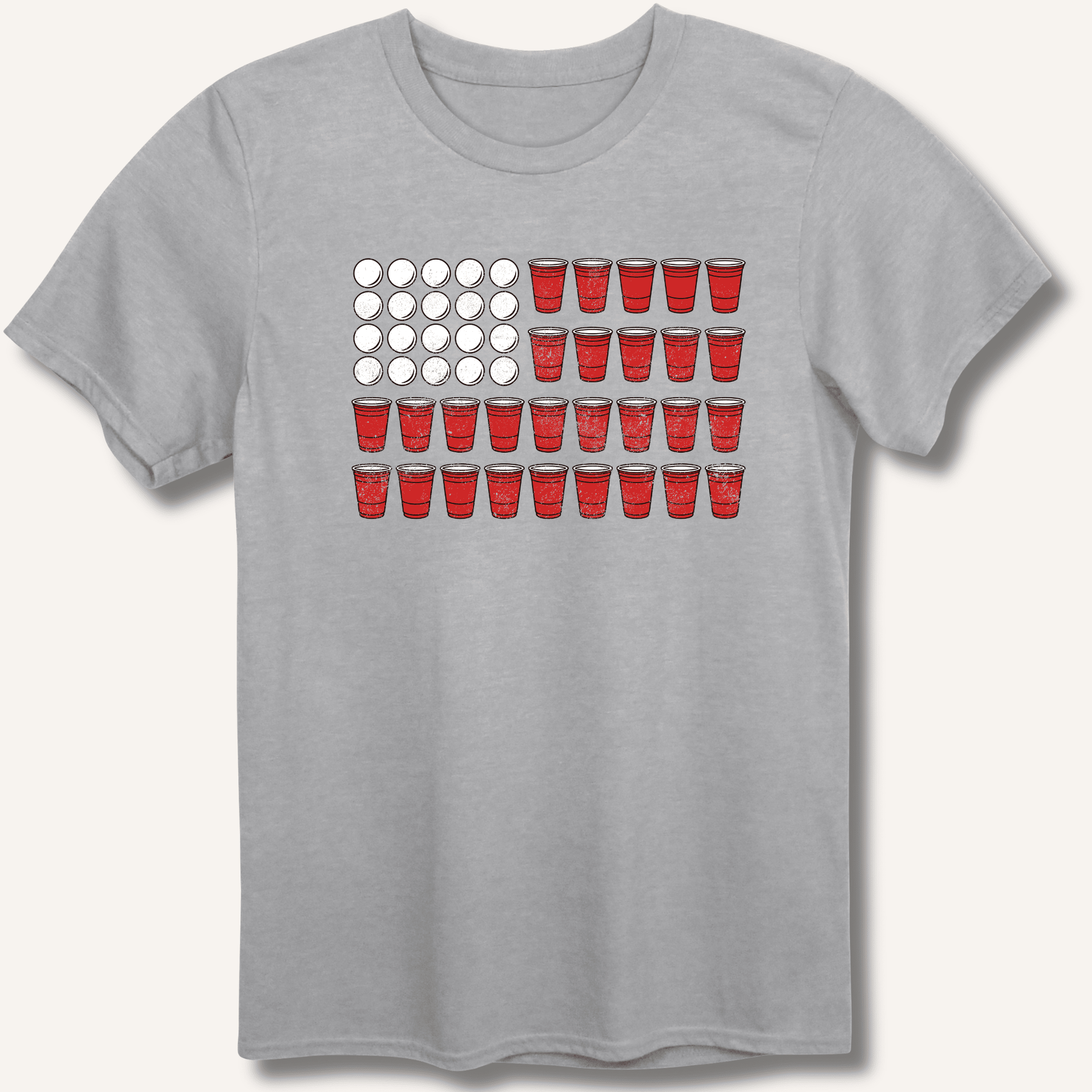 Red Cup Flag T-Shirt - Sip & Shirt