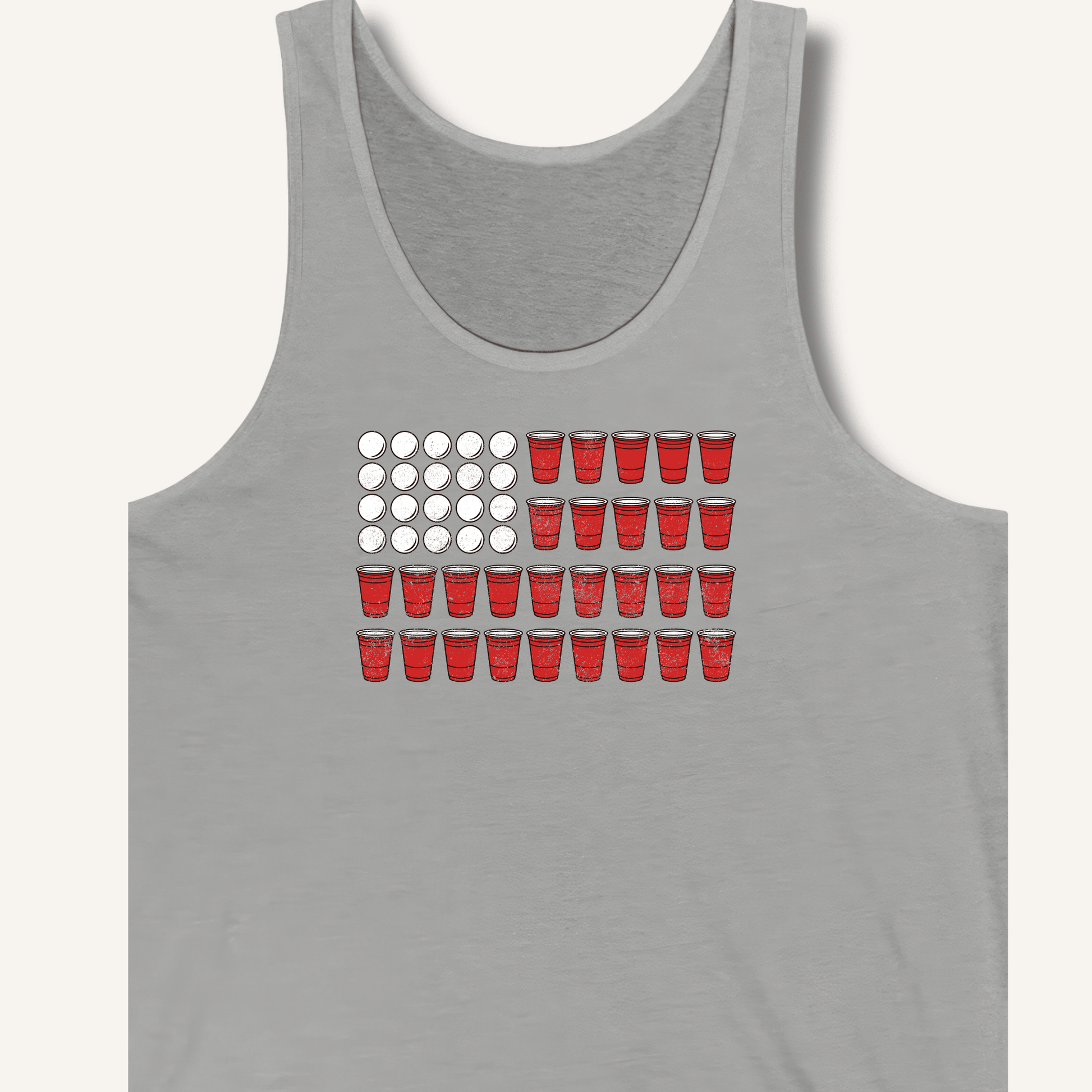 Red Cup Flag T-Shirt Tank - Sip & Shirt