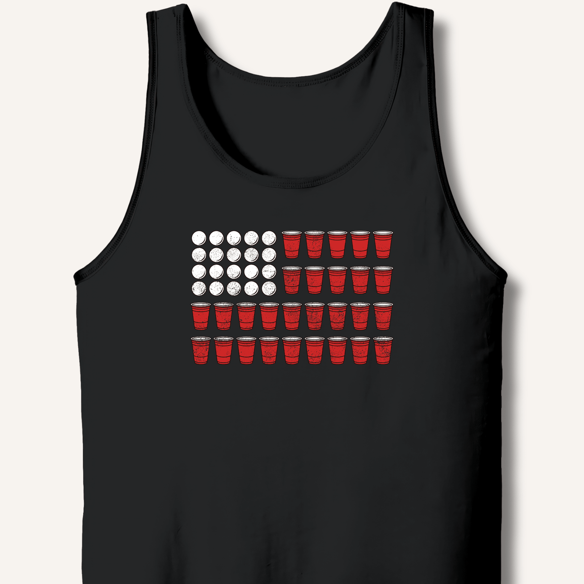 Red Cup Flag T-Shirt Tank - Sip & Shirt