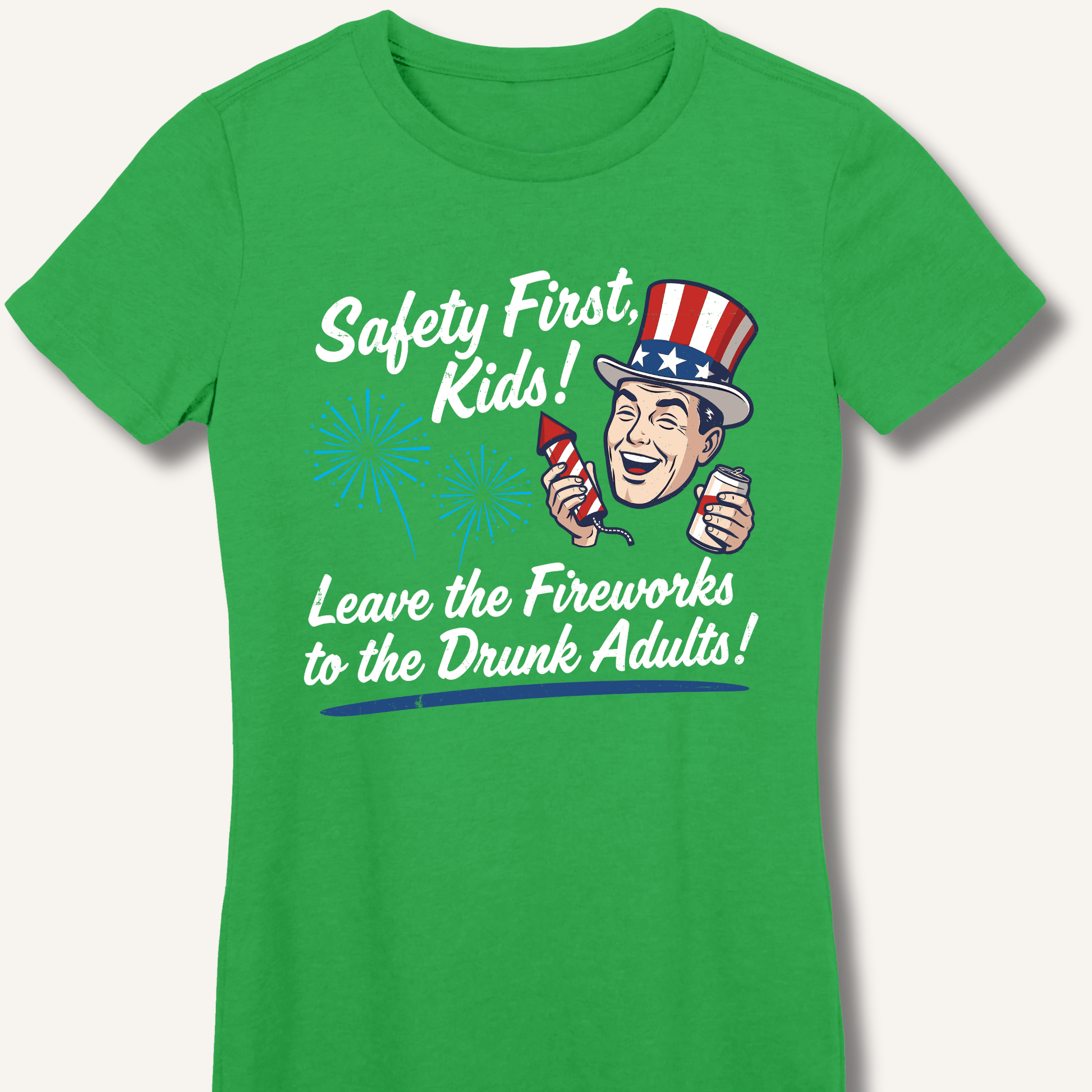 Safety First, Kids! Fitted T-Shirt - Sip & Shirt