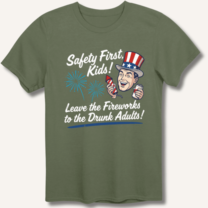 Safety First, Kids! T-Shirt - Sip & Shirt