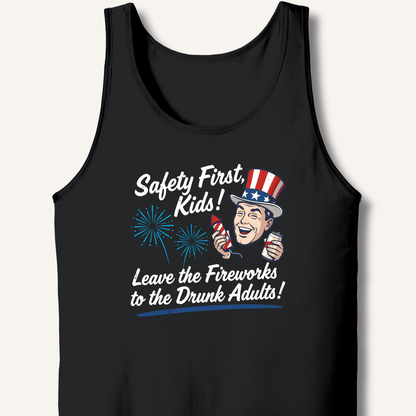 Safety First, Kids! Tank - Sip & Shirt