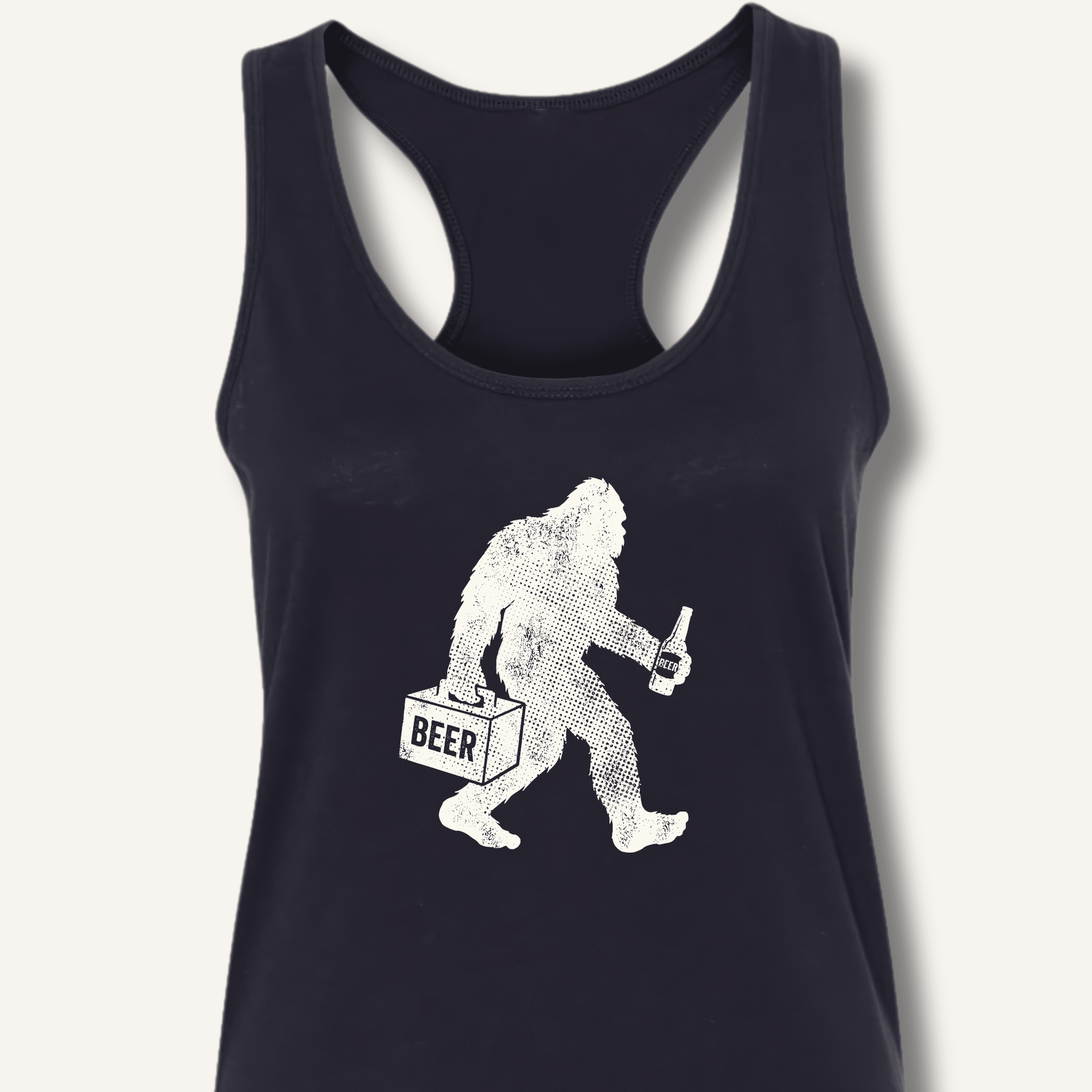 Sasquatch Beer Lover T-Shirt Racerback Tank - Sip & Shirt