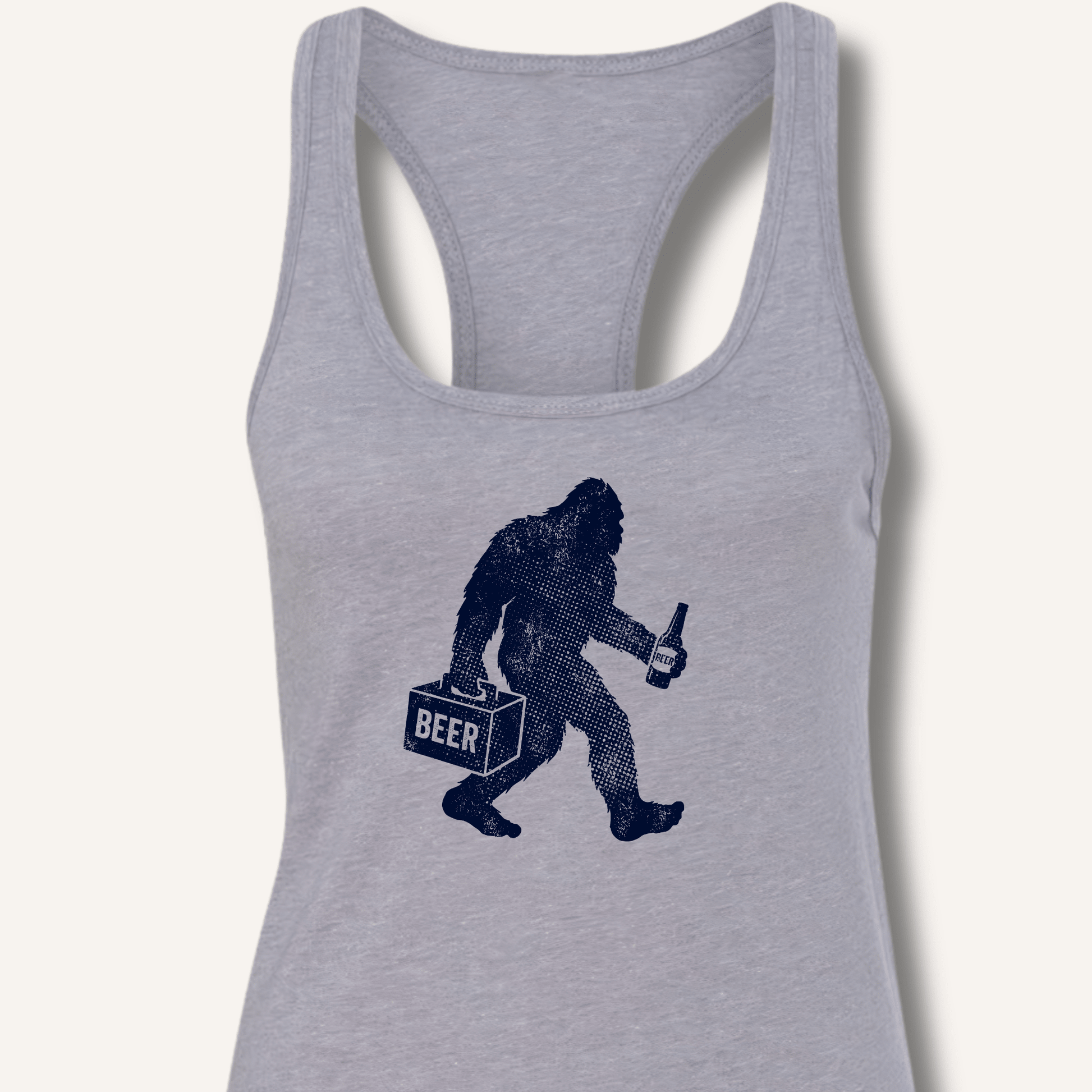 Sasquatch Beer Lover T-Shirt Racerback Tank - Sip & Shirt