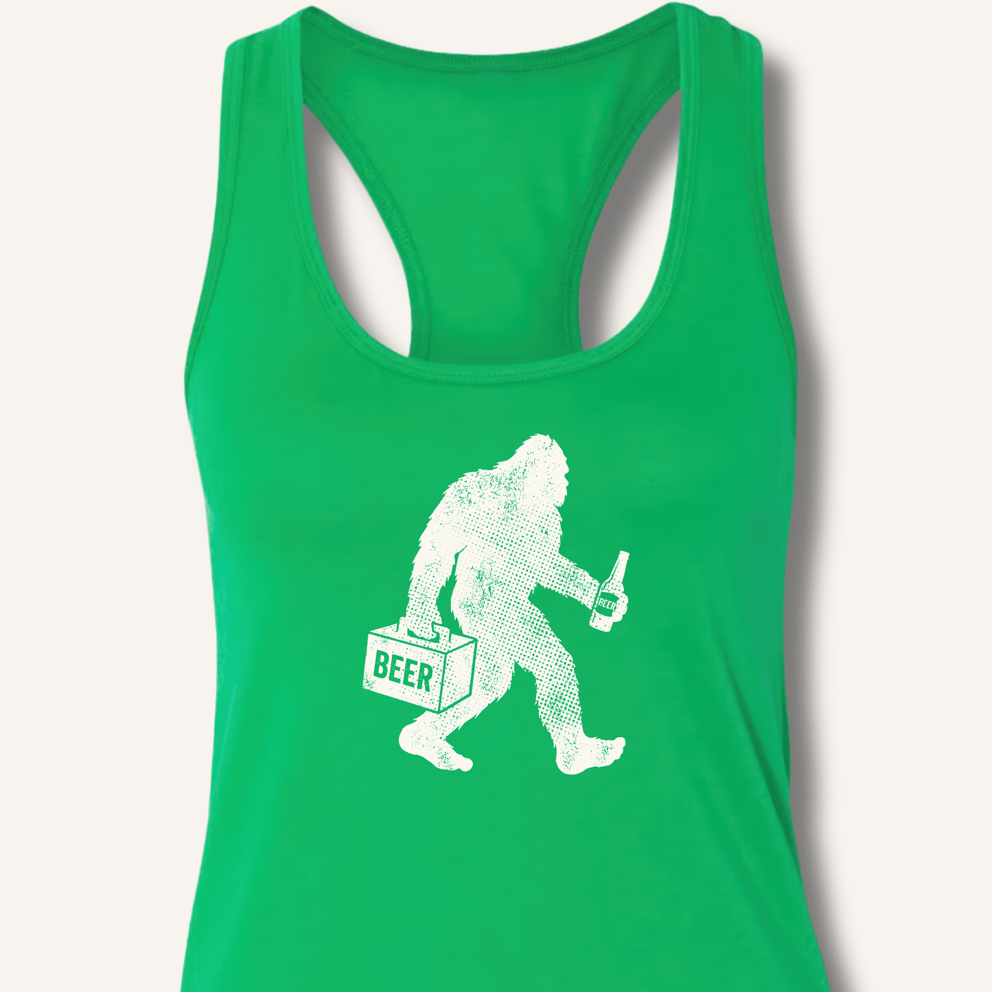 Sasquatch Beer Lover T-Shirt Racerback Tank - Sip & Shirt