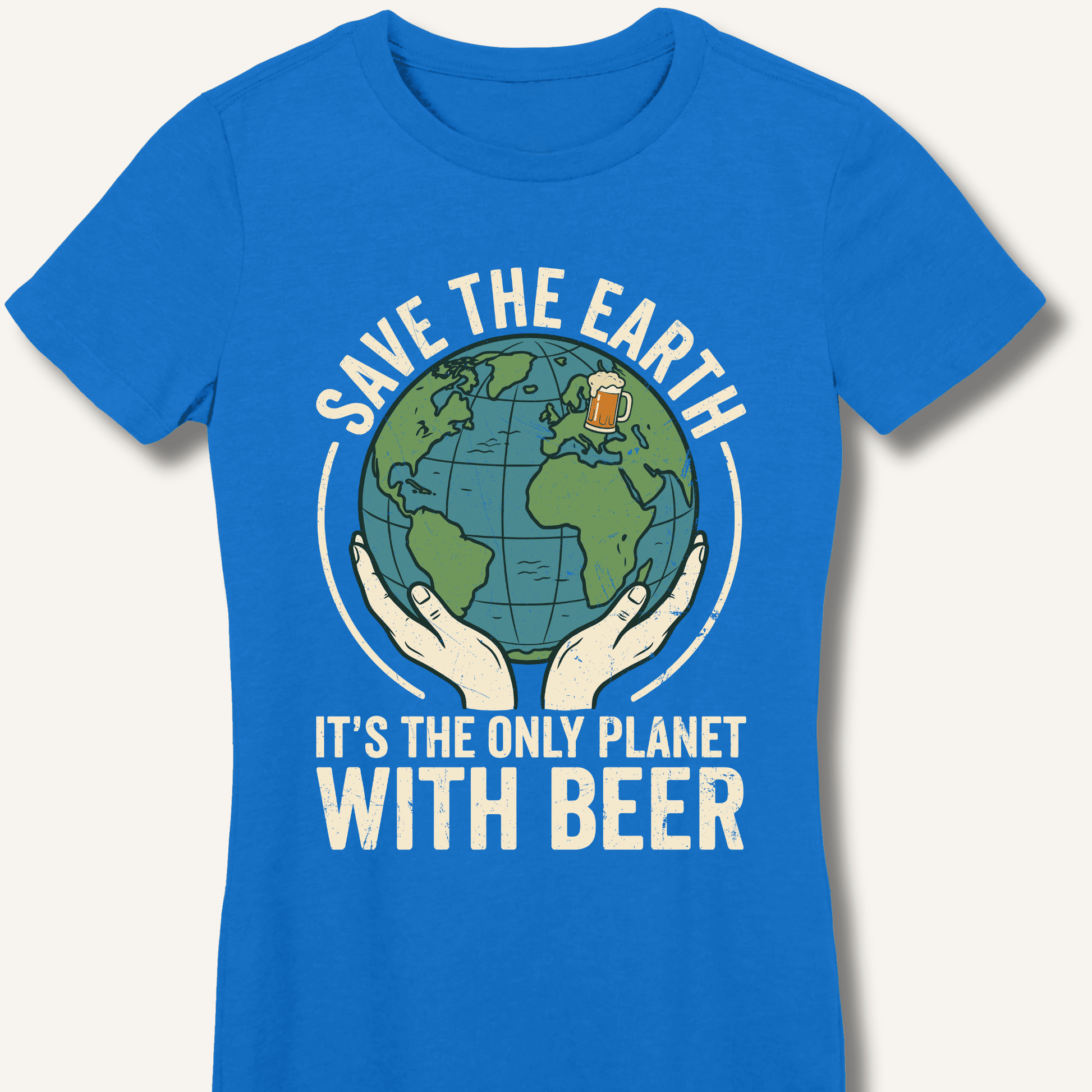 Save The Earth Fitted T-Shirt - Sip & Shirt