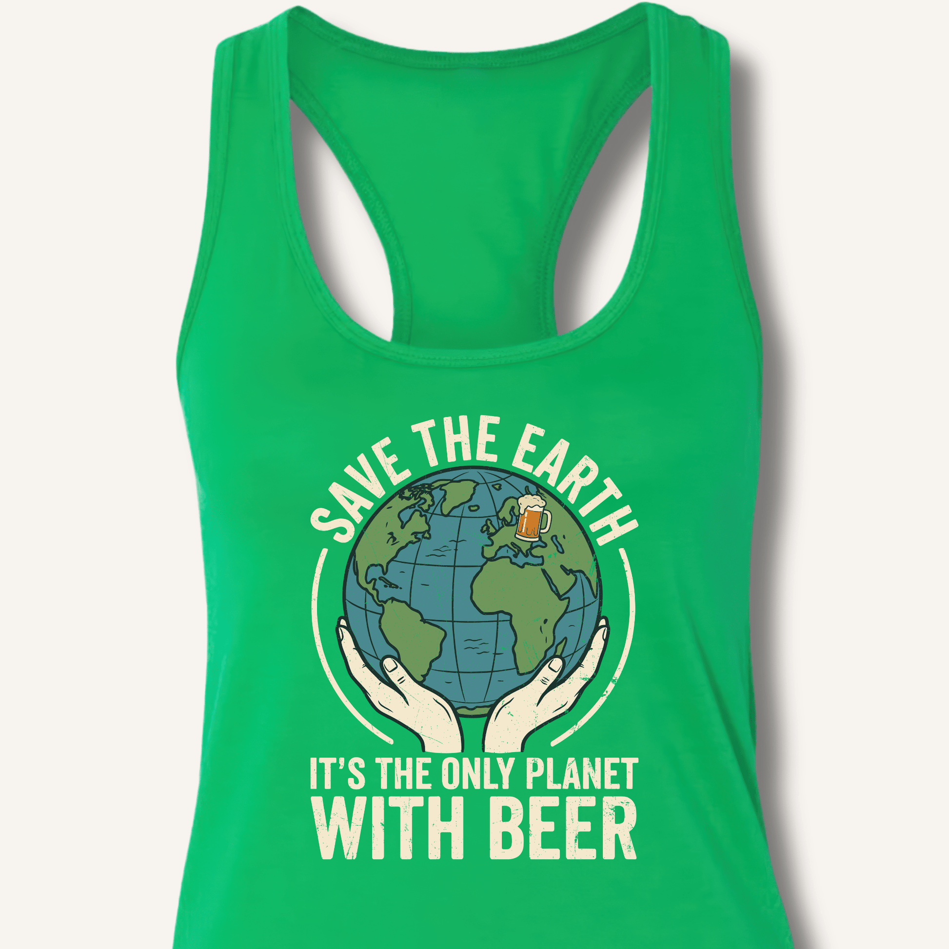 Save The Earth Racerback Tank - Sip & Shirt