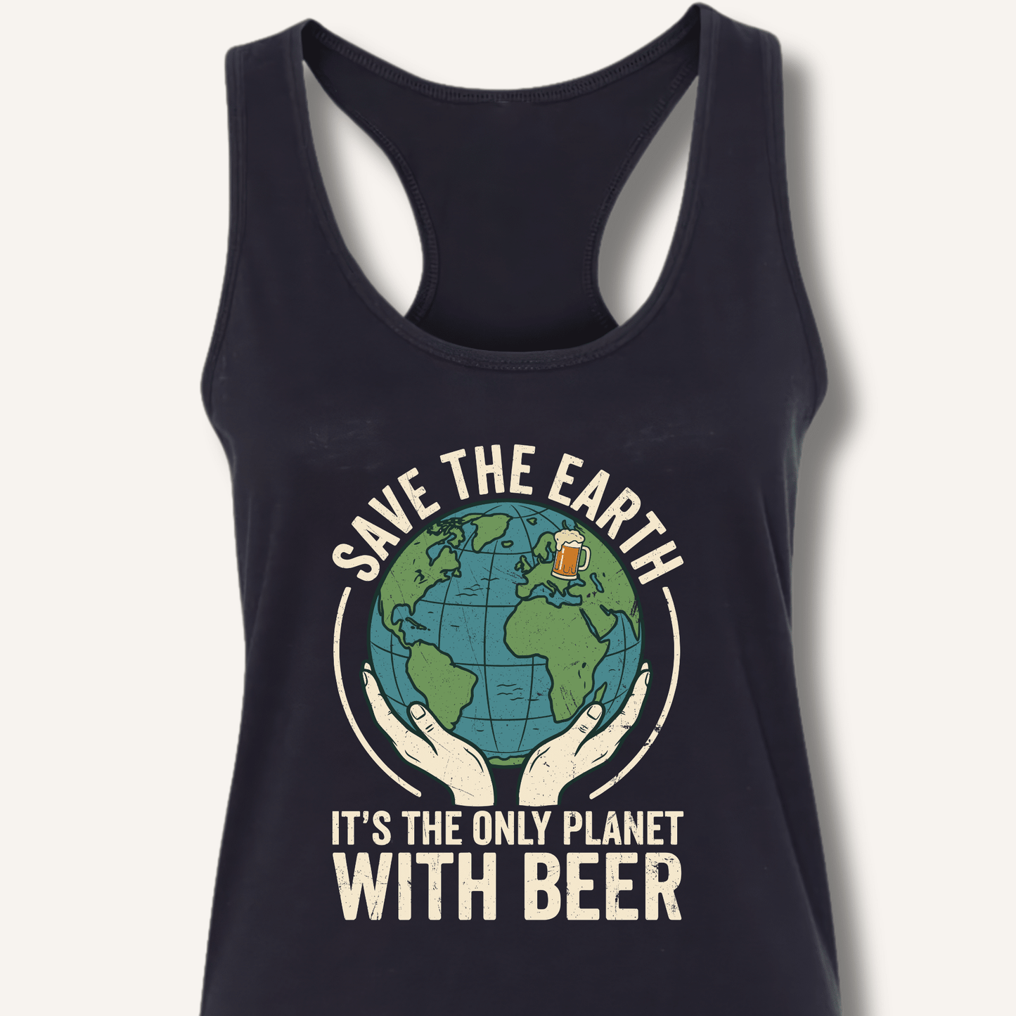 Save The Earth Racerback Tank - Sip & Shirt